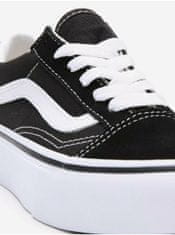 Vans Bílo-černé klučičí semišové boty VANS Old Skool Platfor 31 1/2