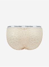 Calvin Klein Béžové krajkové kalhotky Calvin Klein Underwear M