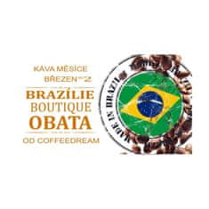 COFFEEDREAM Káva BRAZÍLIE BOUTIQUE OBATA - Hmotnost: 250g, Typ kávy: Zrnková, Způsob balení: běžný třívrstvý sáček
