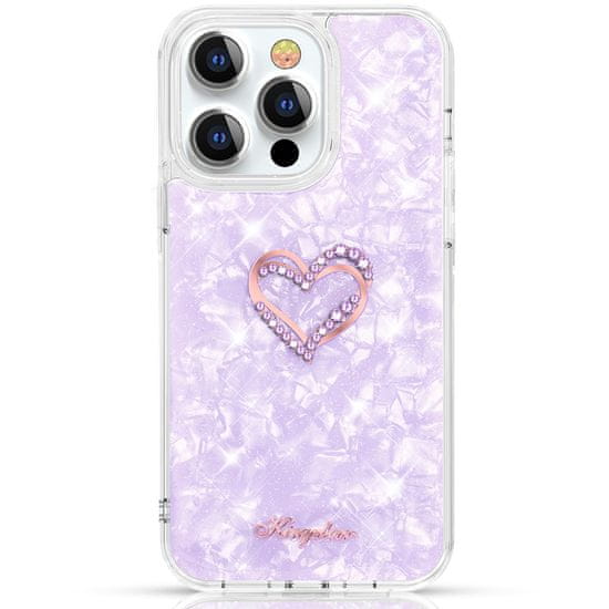 Kingxbar Epoxy Series silikonové pouzdro na iPhone 13 Pro 6.1" purple