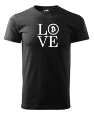 Fenomeno Pánské tričko Love crypto - černé Velikost: XL