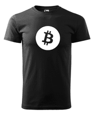 Fenomeno Pánské tričko Bitcoin - černé Velikost: 2XL