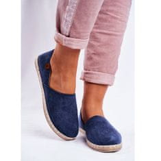 Dámské espadrilky Slide-on Navy Blue Vulcan velikost 38