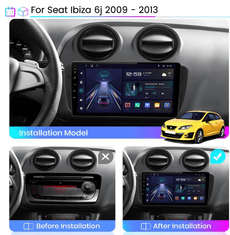 Junsun 2din Android Autorádio pro Seat Ibiza 6J 2009 - 2013 s GPS navigací, USB, WIFI, rádio navigace Seat Ibiza 6J 2009 - 2013