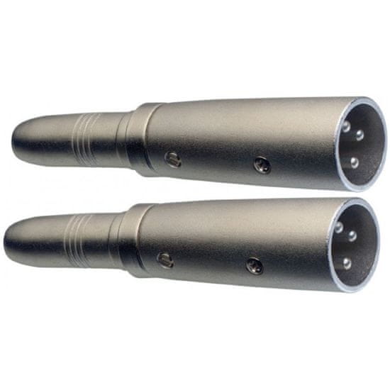 Stagg AC-XMPFH, redukce, Jack 6,3 mm zásuvka stereo - XLR zástrčka