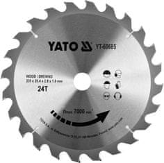 YATO Kotouč na dřevo TCT 235 x 25,4 mm 24z