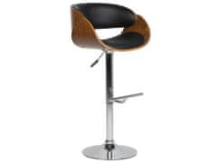 Beliani Barová židle s koženým sedákem BAKU