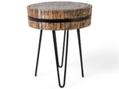 Beliani Dřevěný stolek na kávu TAKU