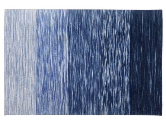 Beliani Modrý krátkovlasý koberec 140x200 KAPAKLI