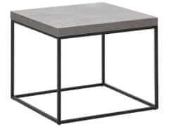 Beliani Konferenční stolek, betonový top černý DELANO