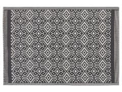 Beliani Venkovní koberec černý 120x180 cm BARMER