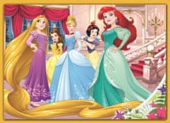 Trefl Puzzle Disney princezny: Šťastný den 4v1 (35,48,54,70 dílků)