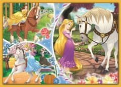 Trefl Puzzle Disney princezny: Šťastný den 4v1 (35,48,54,70 dílků)