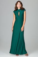 Lenitif Dámské společenské šaty Varmt K486 zelená S