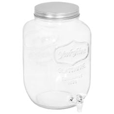 Greatstore Dávkovač nápojů 8050 ml sklo