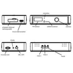 Zetta Mini IR kamera ZIR32B s PIR senzorem