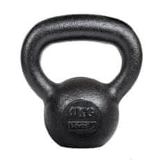 HMS Litinový kettlebell KZG04 4 kg, černý