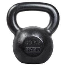 HMS Litinový kettlebell KZG20 20 kg, černý