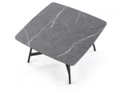 ATAN Konferenční stolek FERRARA - šedý mramor/černá