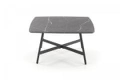 ATAN Konferenční stolek FERRARA - šedý mramor/černá