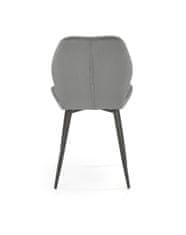 Halmar Jídelní židle K453 - šedá/černá