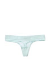 Victoria Secret Victoria Secret dámská tanga Cotton Thong Panty světle modré M