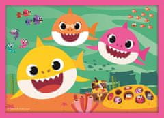 Trefl Puzzle Baby Shark: Rodina 4v1 (12,15,20,24 dílků)