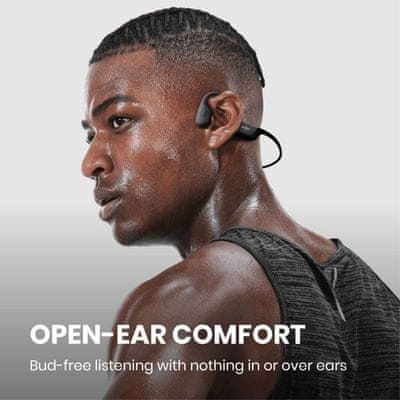  sportske slušalice u uhu aftershokz opnrun Bluetooth ip67 izvrstan zvuk dinamičan bas mikrofon funkcija hands-free traje 8 sati nakon punjenja 