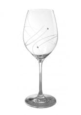 Semido Celebration - Sada 6 ks sklenic na víno s krystaly Preciosa 470 ml