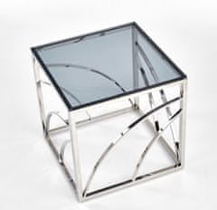 ATAN Konferenční stolek UNIVERSE KWADRAT - nerez/kouřové sklo