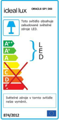 Ideal Lux LED Závěsné svítidlo Ideal Lux Oracle SP1 D60 Bianco 211398 31W 2400lm 60cm bílé