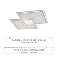 PAUL NEUHAUS LEUCHTEN DIREKT is JUST LIGHT LED stropní svítidlo, bílé, dálkový ovladač, stmívatelné, CCT, IP20 2700-5000K