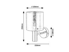 Rabalux Rabalux nástěnné svítidlo Donati E27 1x MAX 60W chromová 5248