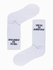 OMBRE Pánské ponožky U152 - bílá - 43/46