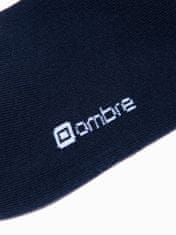 OMBRE Ombre Pánské ponožky U154 - námořnická modrá, balení tří kusů - one size