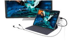 Hyper Drive 4 v 1 USB-C Hub pro iPad Pro 2018, šedá