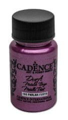 Metalická akrylová barva Cadence Dora Metalic - fuchsiová / 50 ml