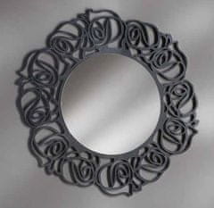 Amoletto Import Kulaté zrcadlo, rám v antracitově šedé barvě