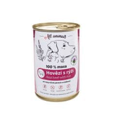 All Animals Konzerva Hovězí mleté s rýží 400g