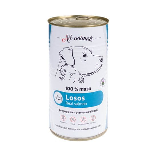 All Animals Konzerva Losos mletý 1200g