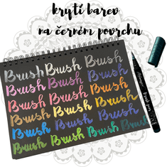 Artmagico  Brush pens 20 ks metalické odstíny