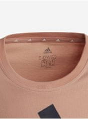 Adidas Meruňkové dětské tričko s potiskem adidas Performance G BL T 104