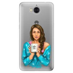 iSaprio Silikonové pouzdro - Coffe Now - Brunette pro Huawei Y5 2017/Huawei Y6 2017