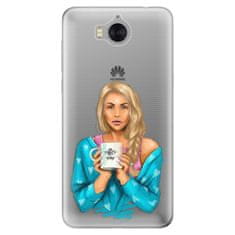 iSaprio Silikonové pouzdro - Coffe Now - Blond pro Huawei Y5 2017/Huawei Y6 2017