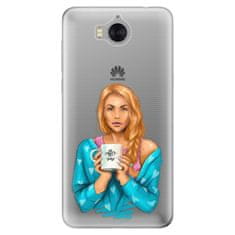 iSaprio Silikonové pouzdro - Coffe Now - Redhead pro Huawei Y5 2017/Huawei Y6 2017