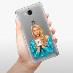 iSaprio Silikonové pouzdro - Coffe Now - Blond pro Huawei Y5 2017/Huawei Y6 2017