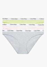 Calvin Klein Dámské kalhotky QD3588 3PACK 13X, Mix, L