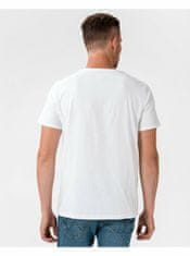 Wrangler Bílé pánské tričko Wrangler Sign Off XL