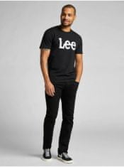 Lee Černé pánské tričko s potiskem Lee S