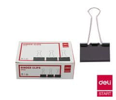 Deli stationery Binder clip 41mm, 12ks DELI E38562